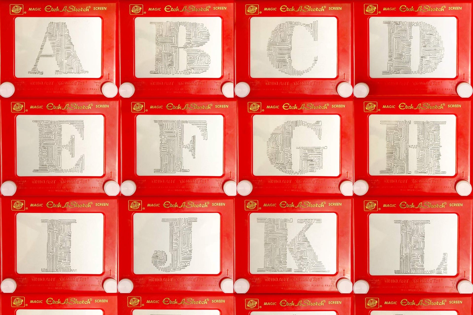 Etch A Sketch Typography