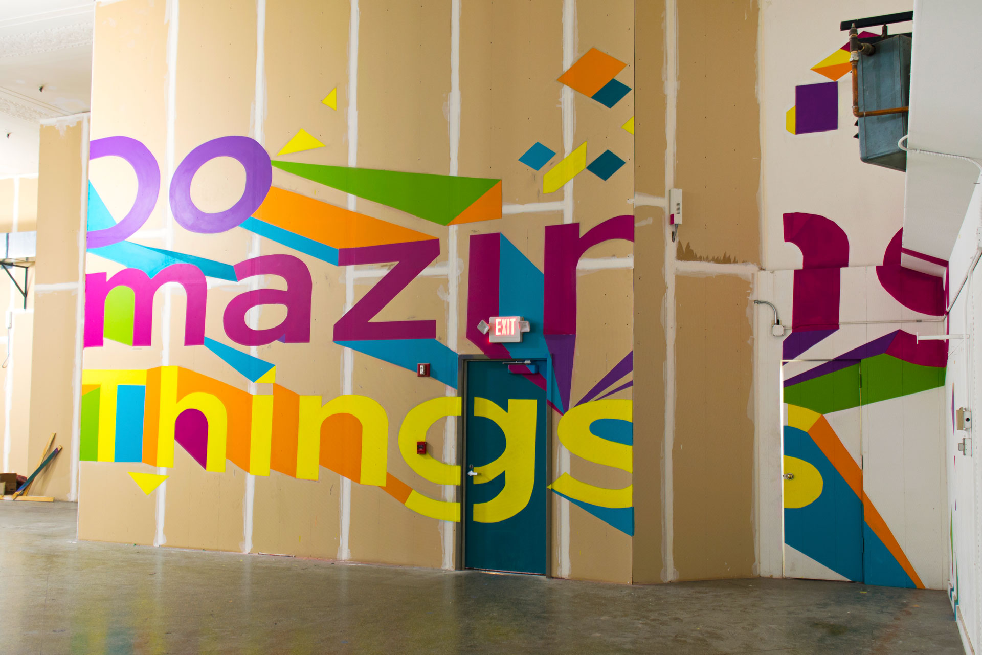 Do Amazing Things Mural and Artomatic Wayfinding