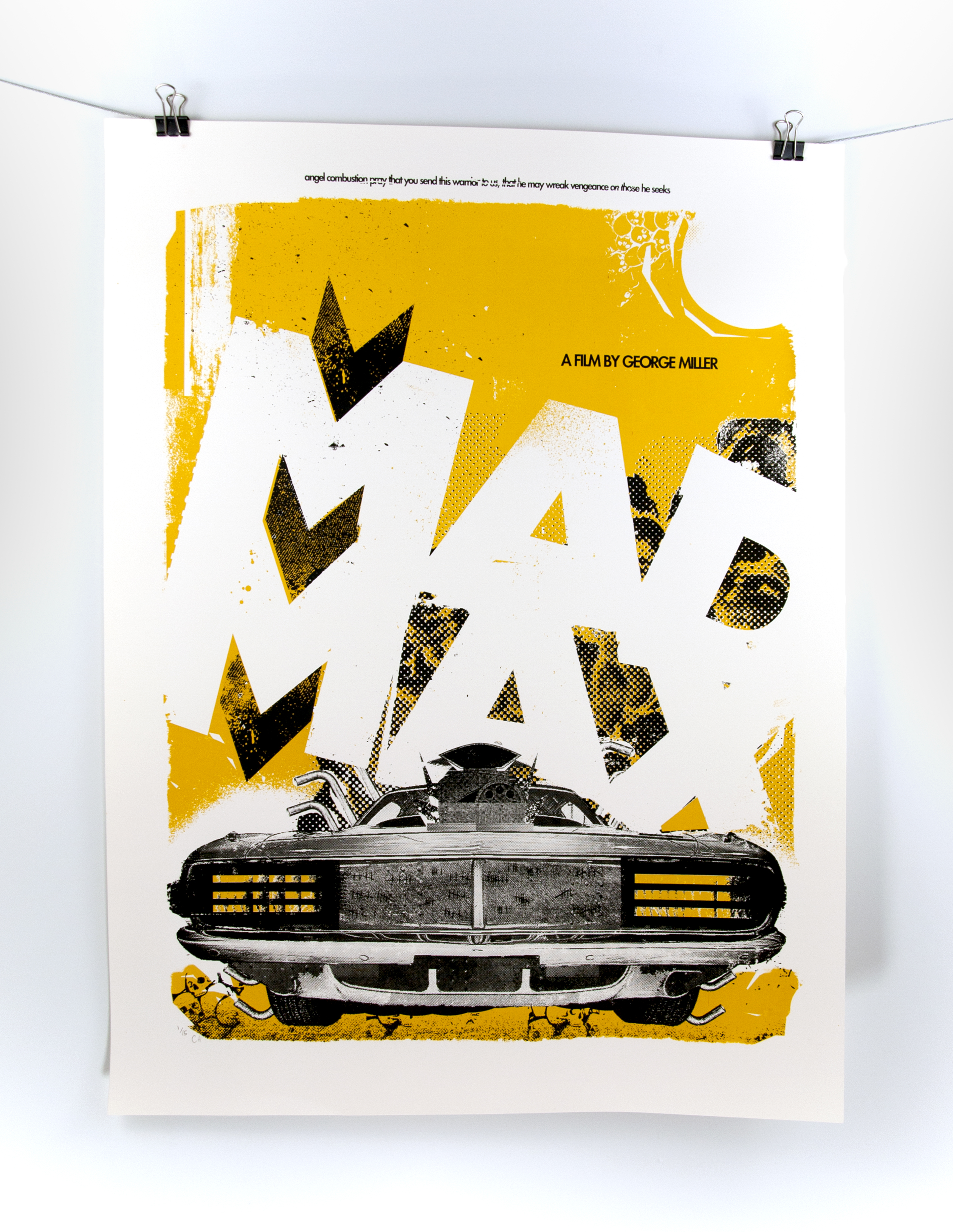Mad Max Silk Screen Poster