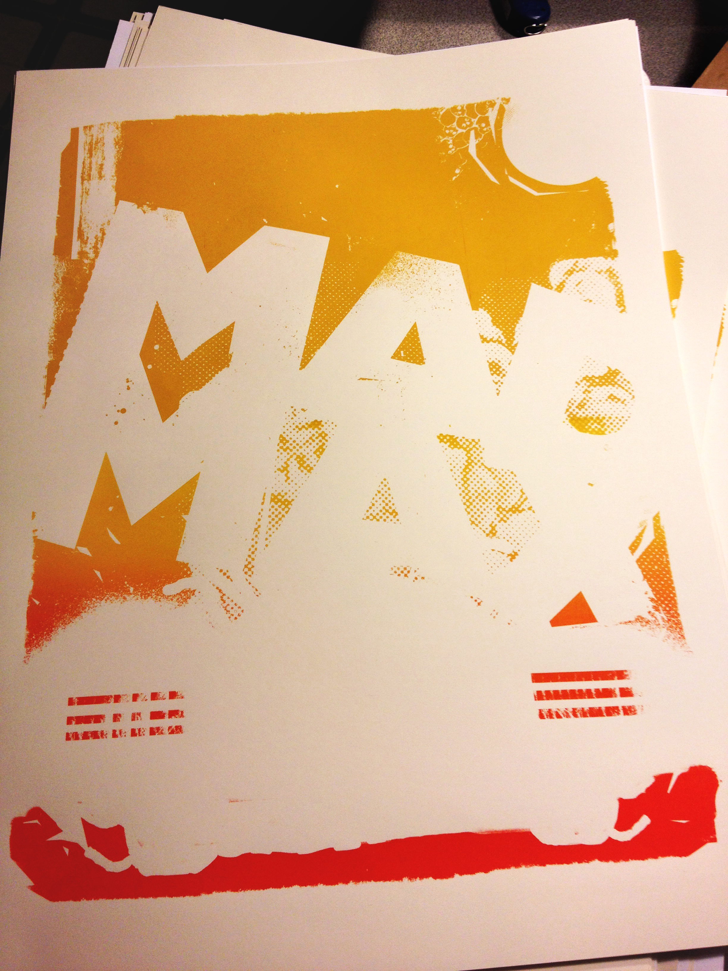 Mad Max Silk Screen Poster