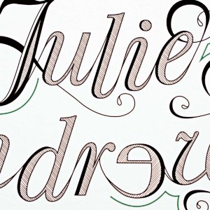 Julie Andrews Typographic Poster