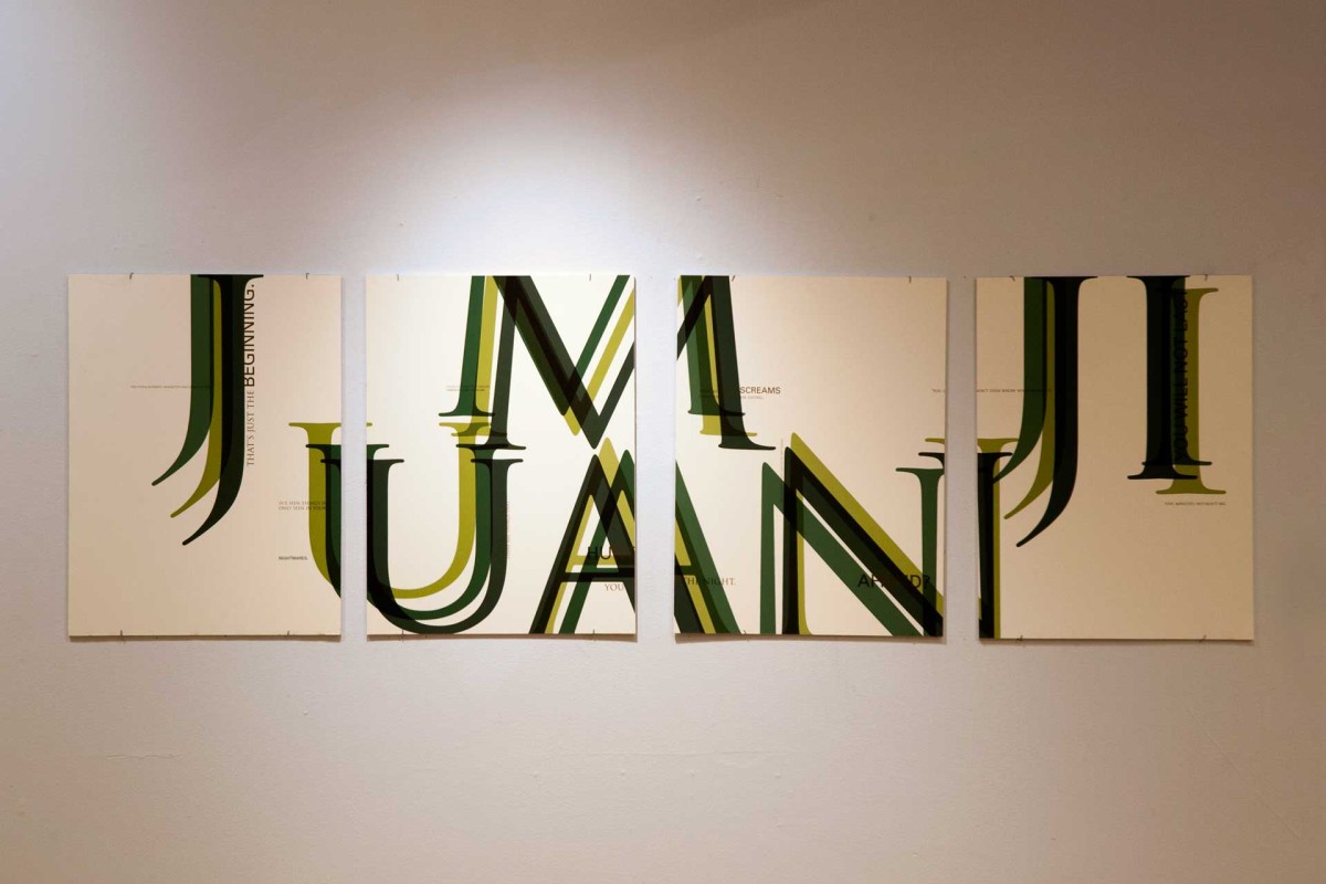 Jumanji Typopgraphic Poster