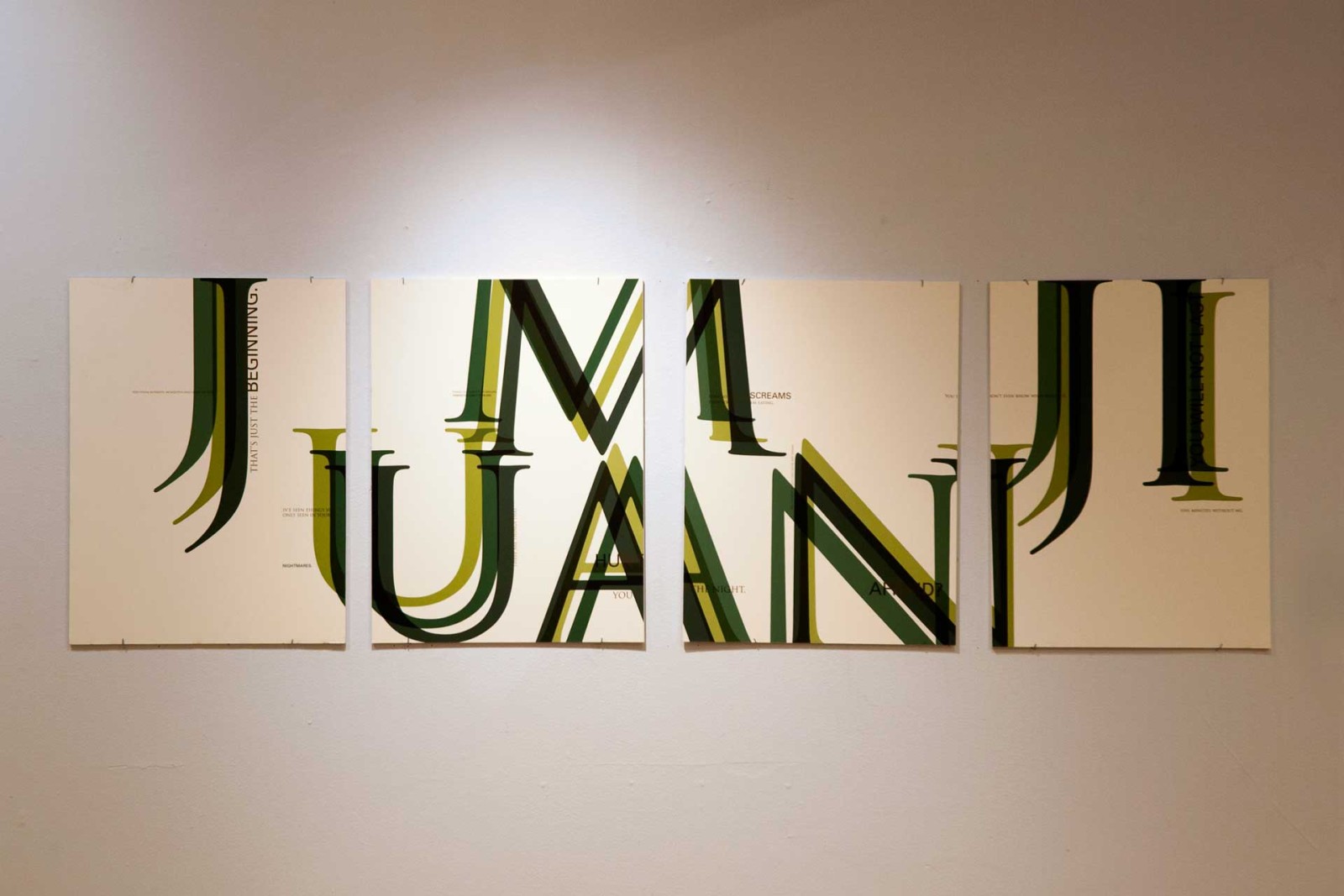 Jumanji Typopgraphic Poster
