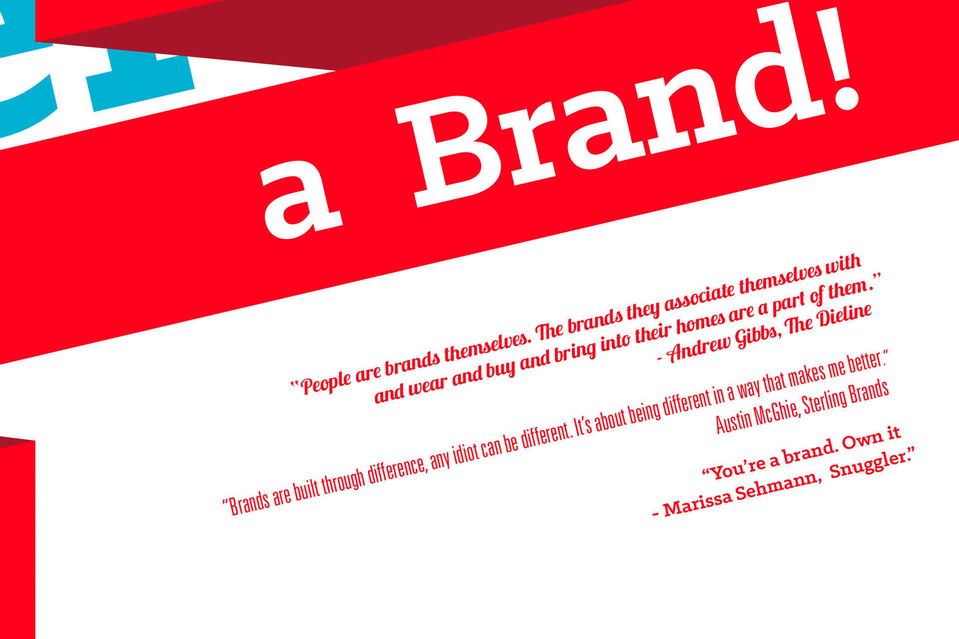 You Are A Brand