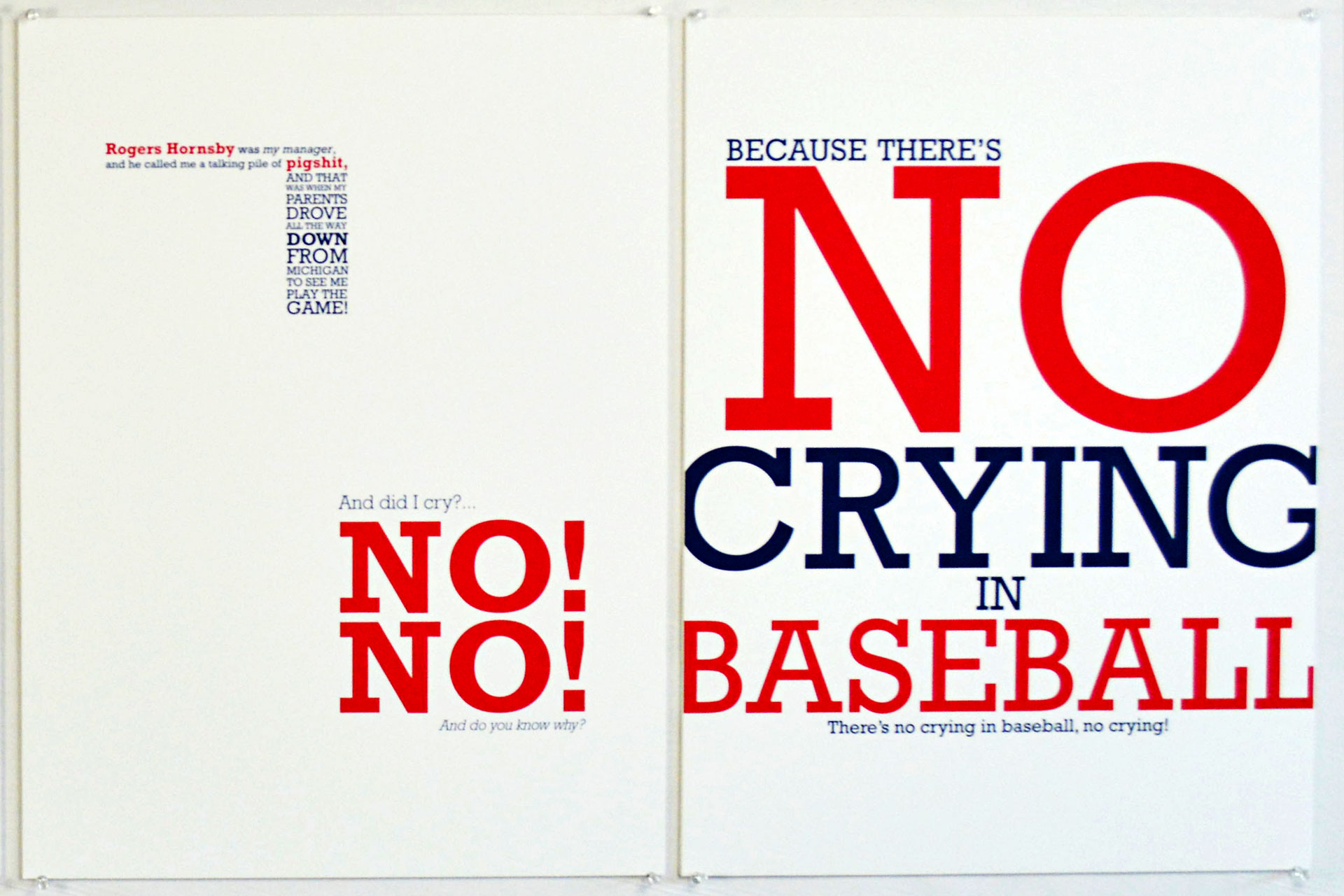 No Crying in Baseball