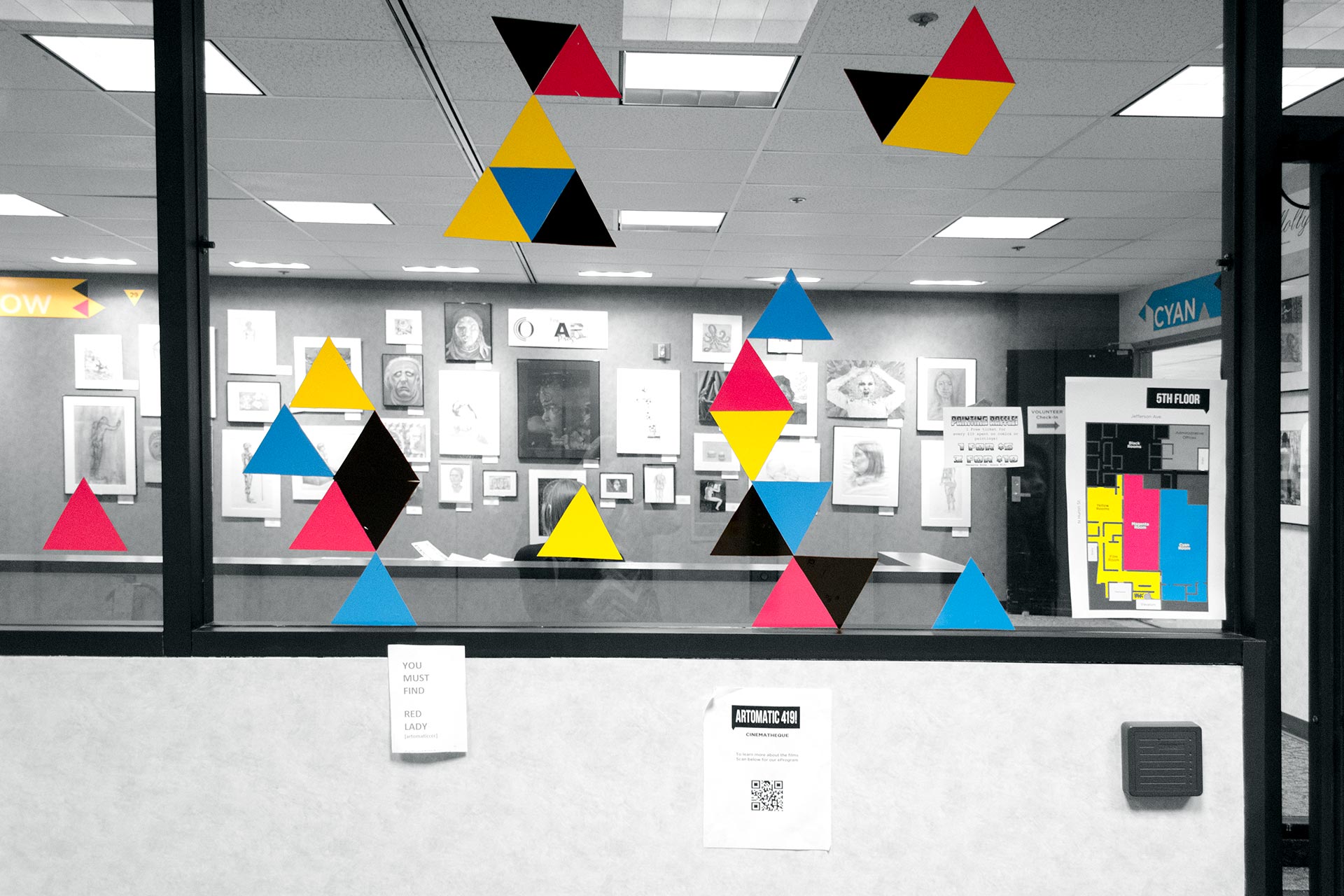 Do Amazing Things Mural and Artomatic Wayfinding