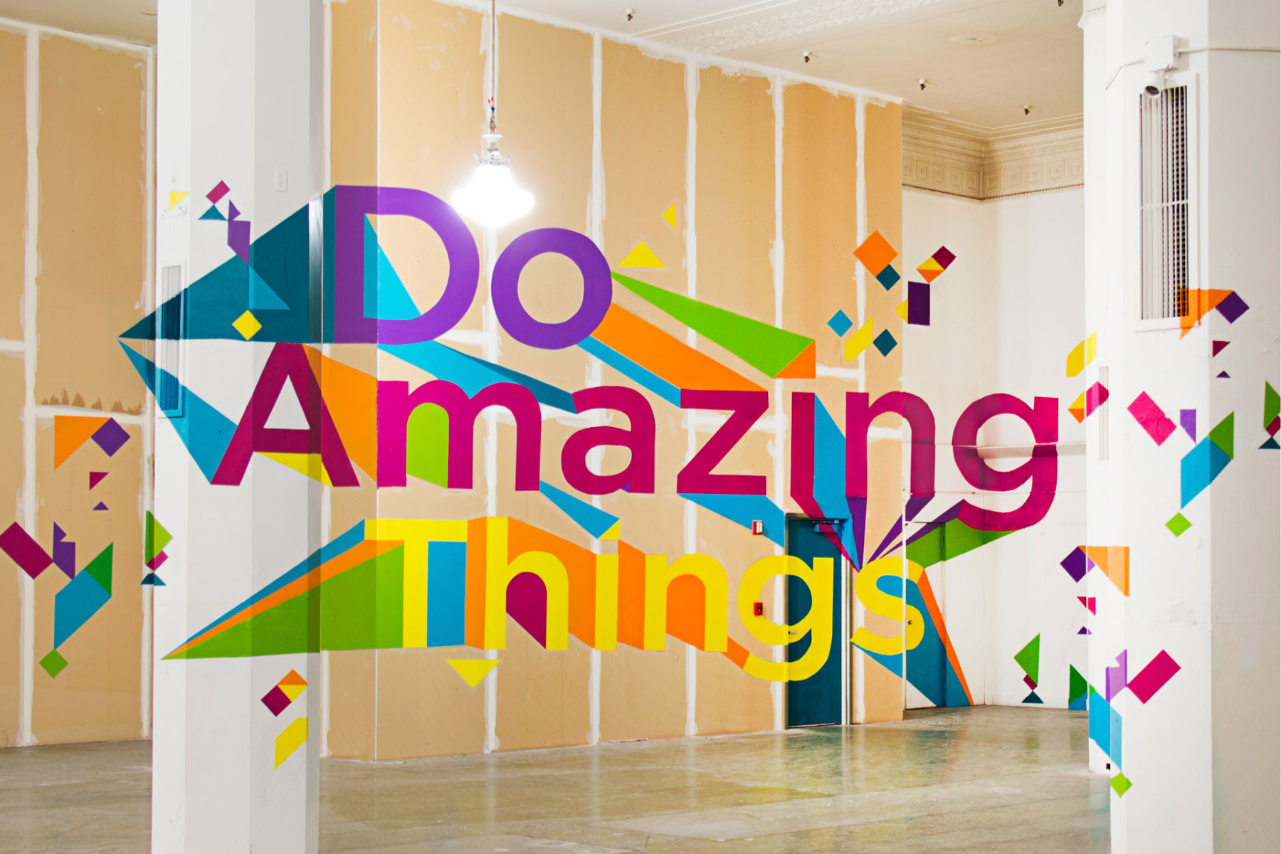 Do Amazing Things Mural and Artomatic Wayfinding