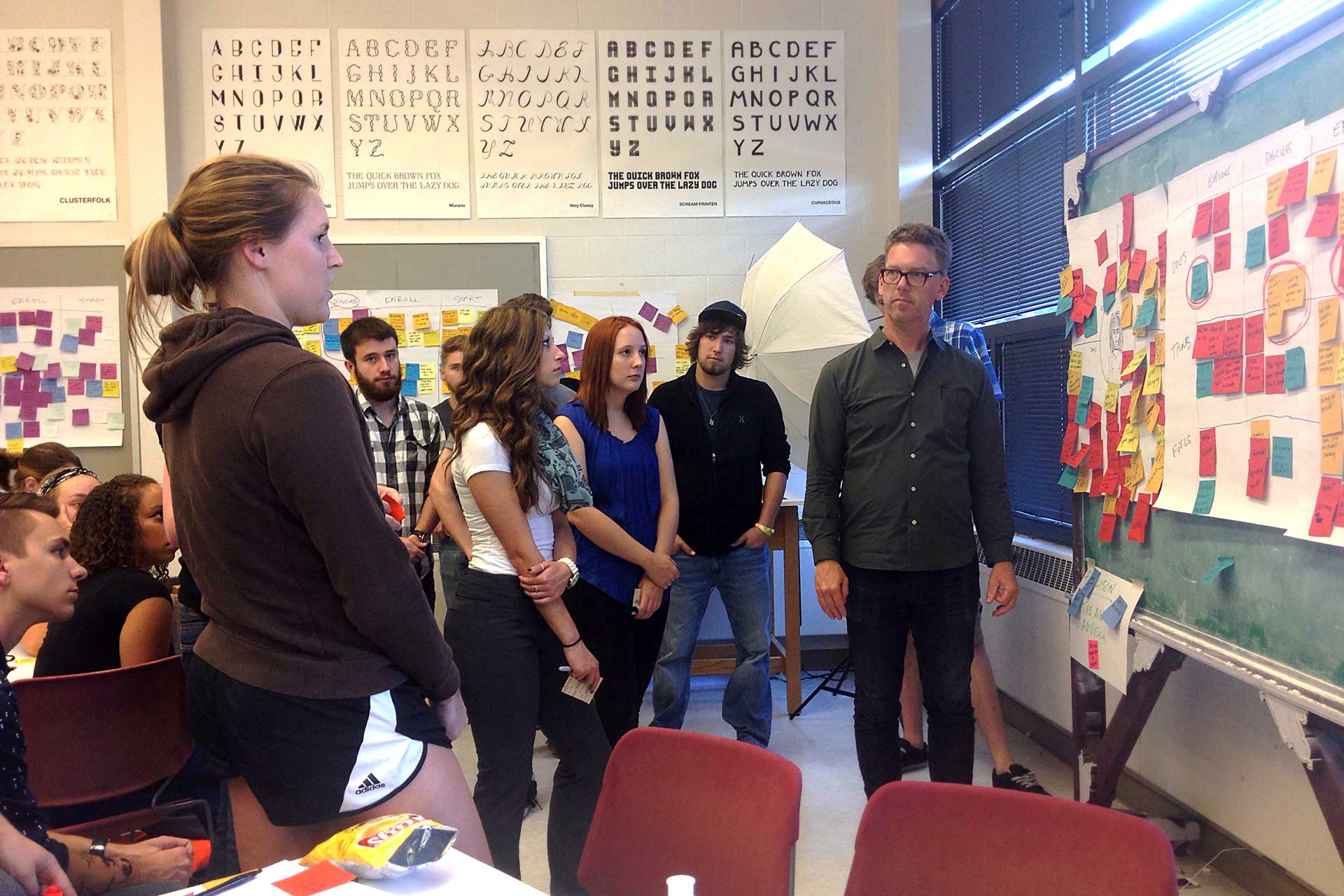 Doug Powell, Leader of IBM’s Design Revolution hosts BGSUGD Design Workshop with Undergrads