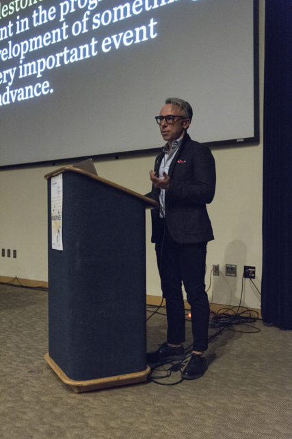 Steven Rank speaking at BGSU