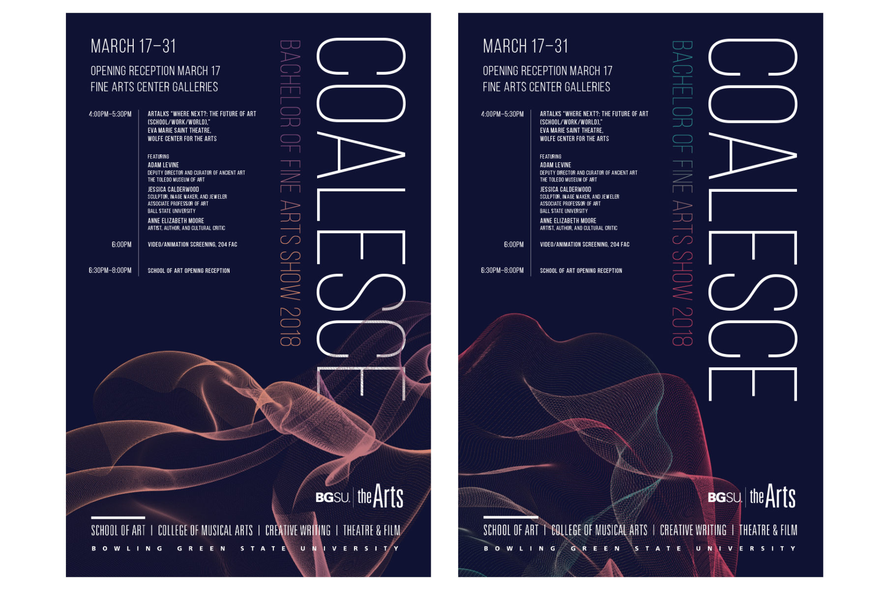 Coalesce: 2018 BFA Thesis Show Graphics