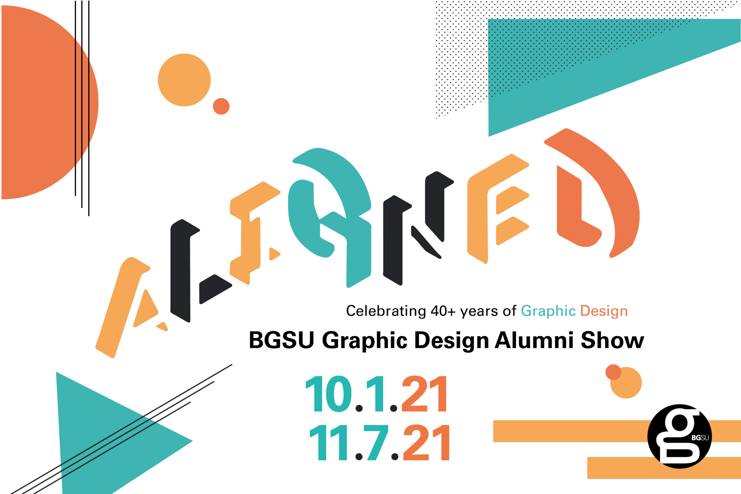 ALIGNED // BGSUGD Alumni Show // Oct. 1 – Nov. 7, 2021