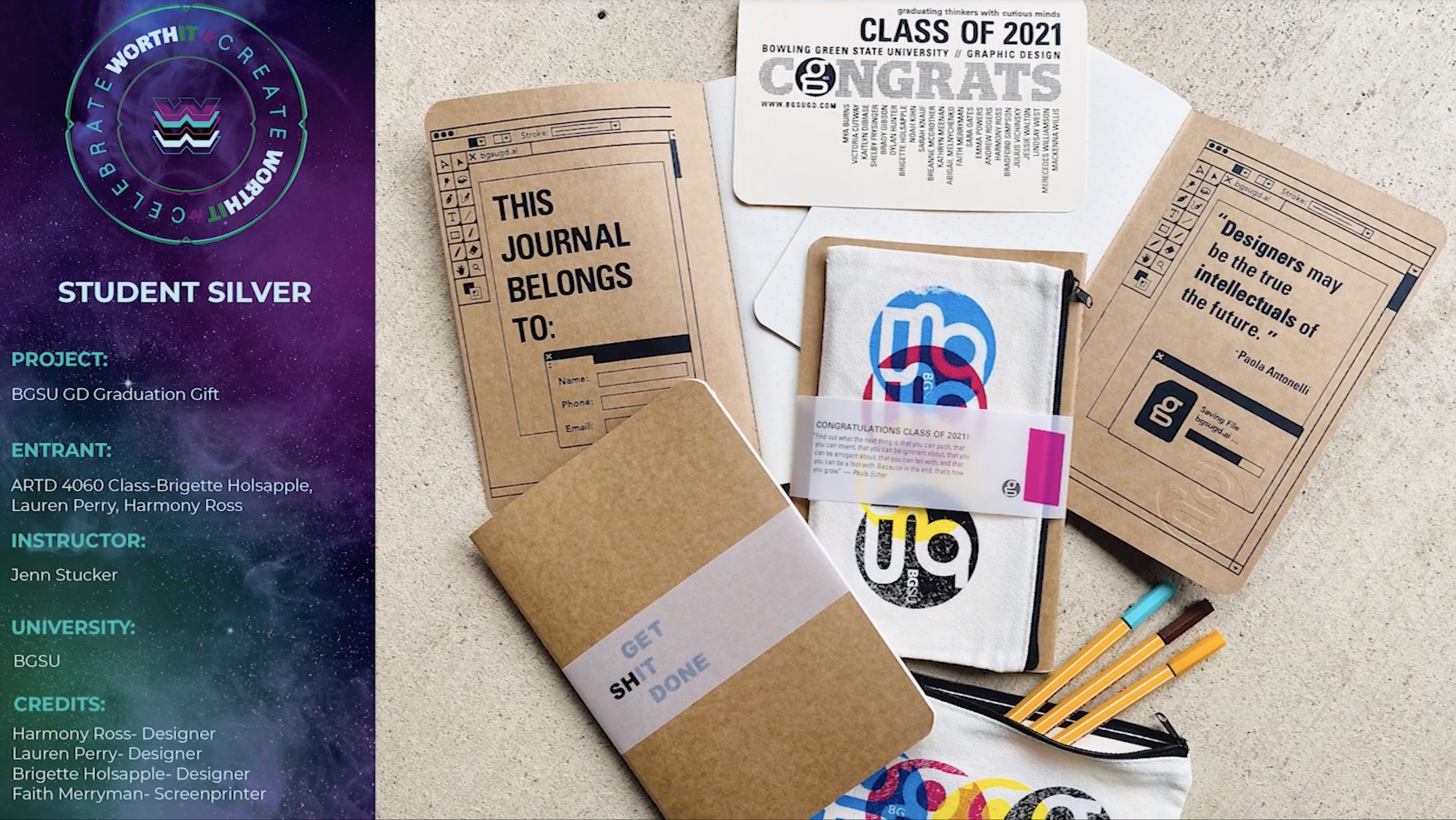 BGSU GD Students and Alums take home big awards from the 2022 Addys